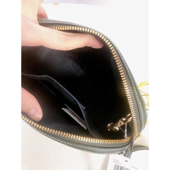 Coach CF343 Madi Crossbody With Coach Monogram Print IN Green - Picture 5 of 7